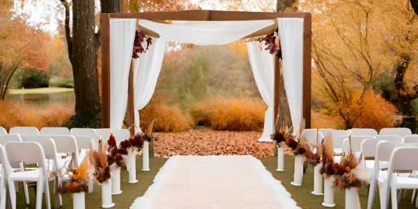 Ideas de Alfombras para Bodas en Otoño: Pasillos Mágicos 